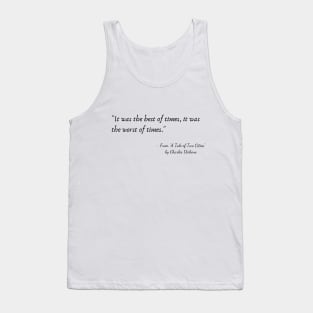 A Quote from "A Tale of Two Cities" by Charles Dickens Tank Top